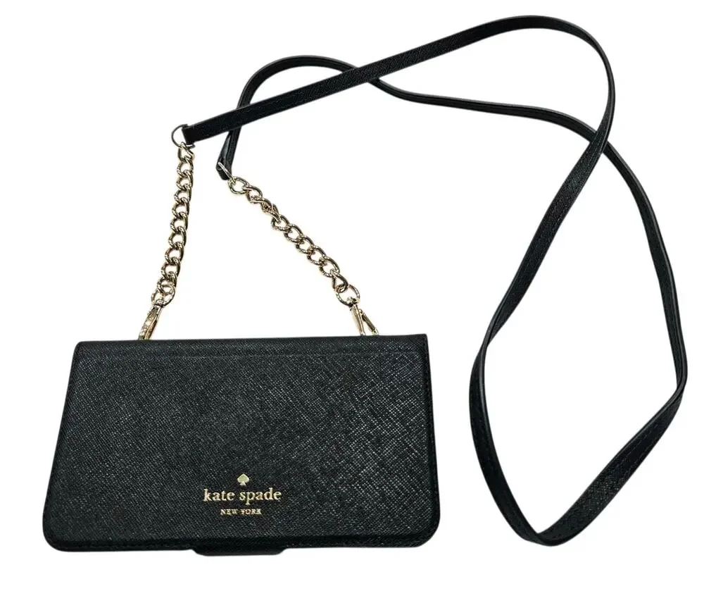 Kate Spade Black iPhone X(  S)  Phone Case Crossbody